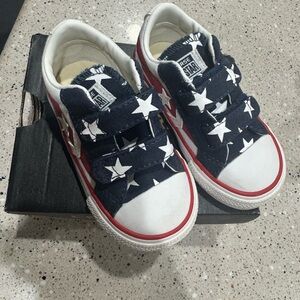 Converse Blue and White Star Sneakers Casual Low-Top
